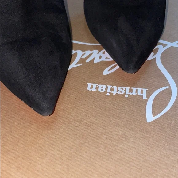 Black and Gold Louboutins Ankle Boots - Picture 13 of 15